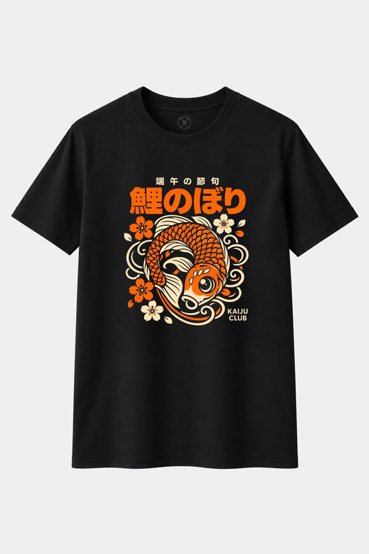 Camiseta Koi Nobori – La Carpa Japonesa de la Buena Fortuna | Kaiju Club
