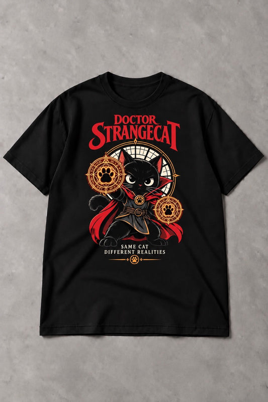 Camiseta de Gato Doctor Strangecat – Different Realities