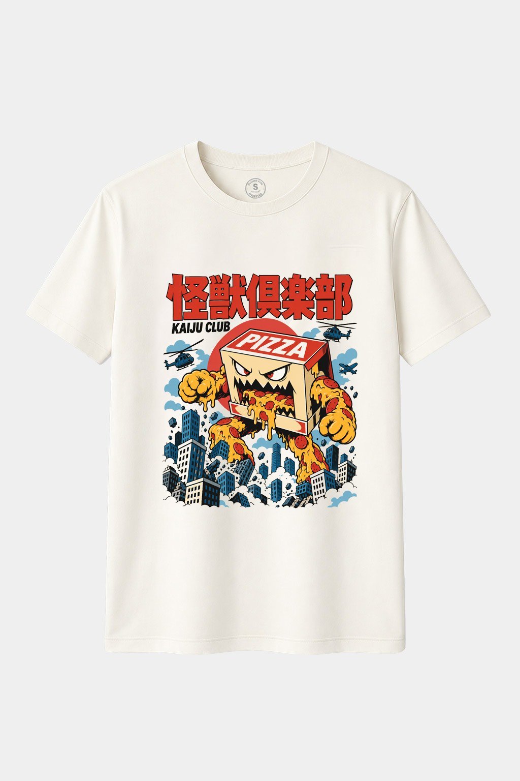 Camiseta Kaiju Club – Pizzazilla: La Invasión de la Pizza Monstruosa