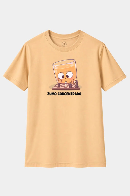 Camiseta Zumo Concentrado – Ajedrez, Humor y Frases Divertidas