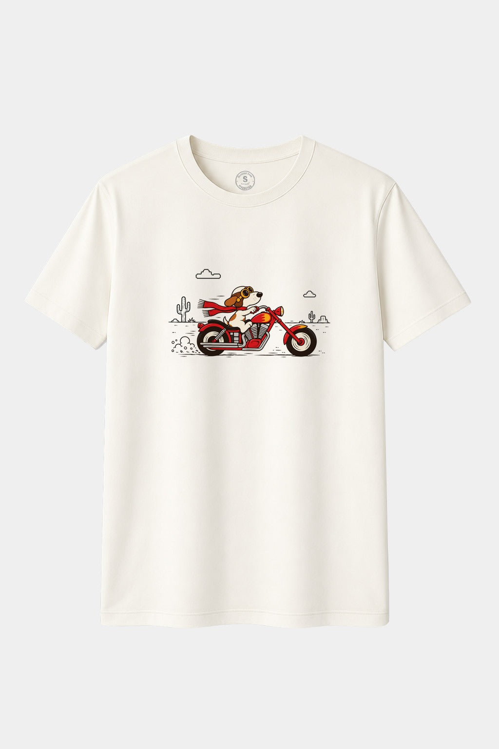 Camiseta Bellini Rider – Perro Motero en Moto | Bellini Motor Art