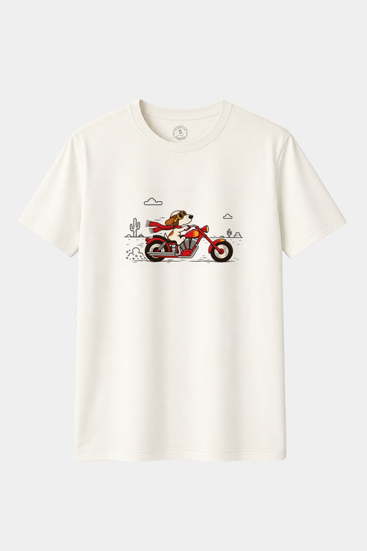 Camiseta Bellini Rider – Perro Motero en Moto | Bellini Motor Art