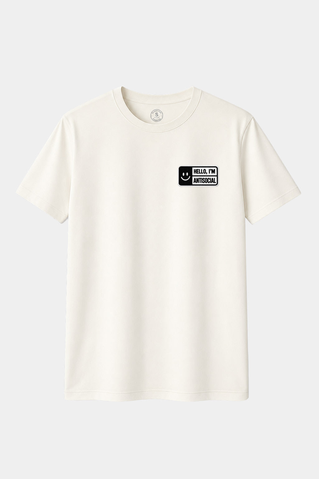 Camiseta Hello I'm Antisocial Smiley – Sonrío, pero no socializo