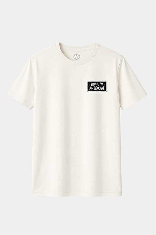Camiseta Hello I'm Antisocial – Sociable, pero lo justo