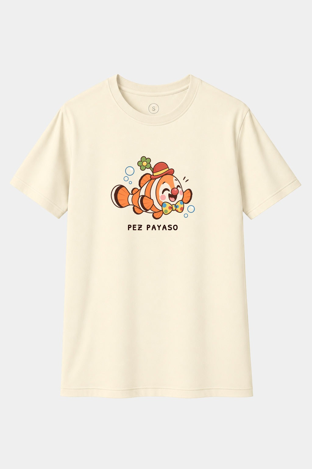 Camiseta Pez Payaso – Diseño Divertido de Pez con Disfraz de Payaso
