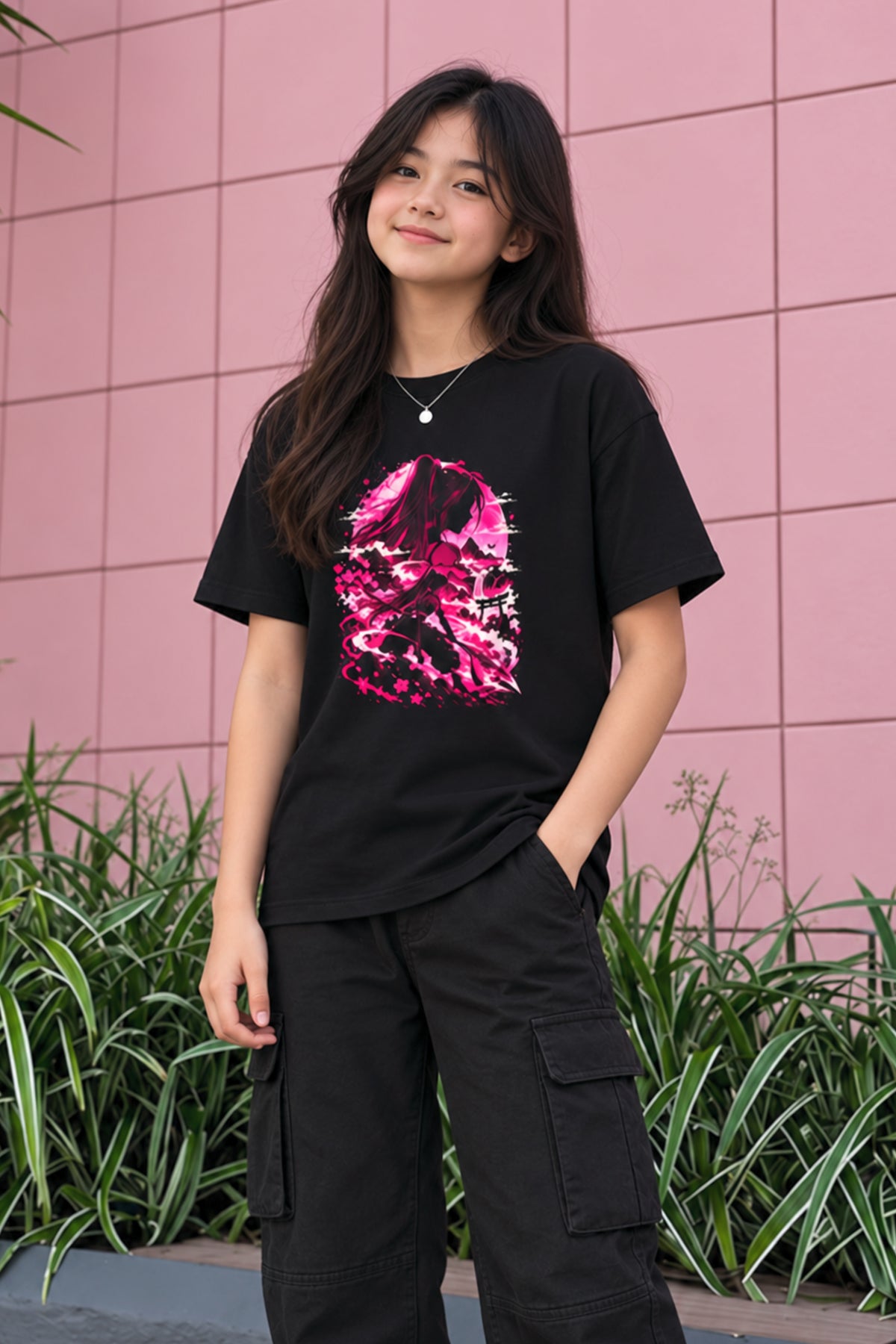 Camiseta Guerrera Fucsia Niño