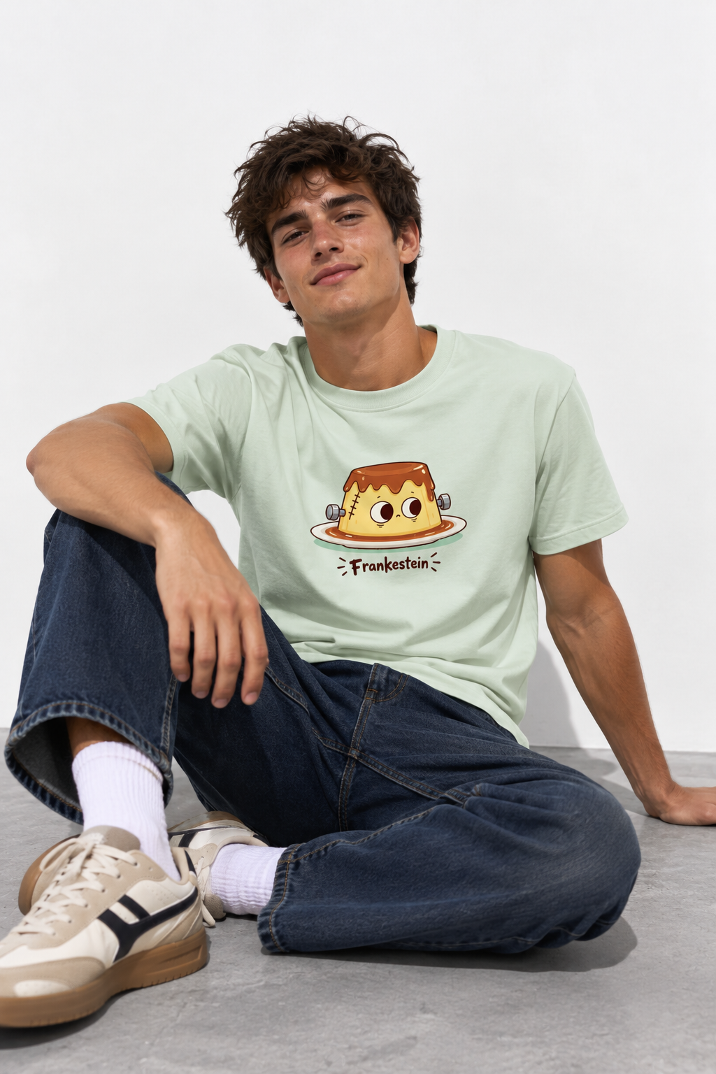 Camiseta Frankenstein – Diseño de Flan Monstruoso