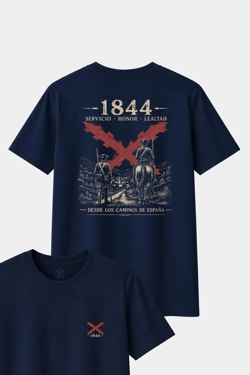 Camiseta Guardia Civil 1844 Cruz de Borgoña – Navy