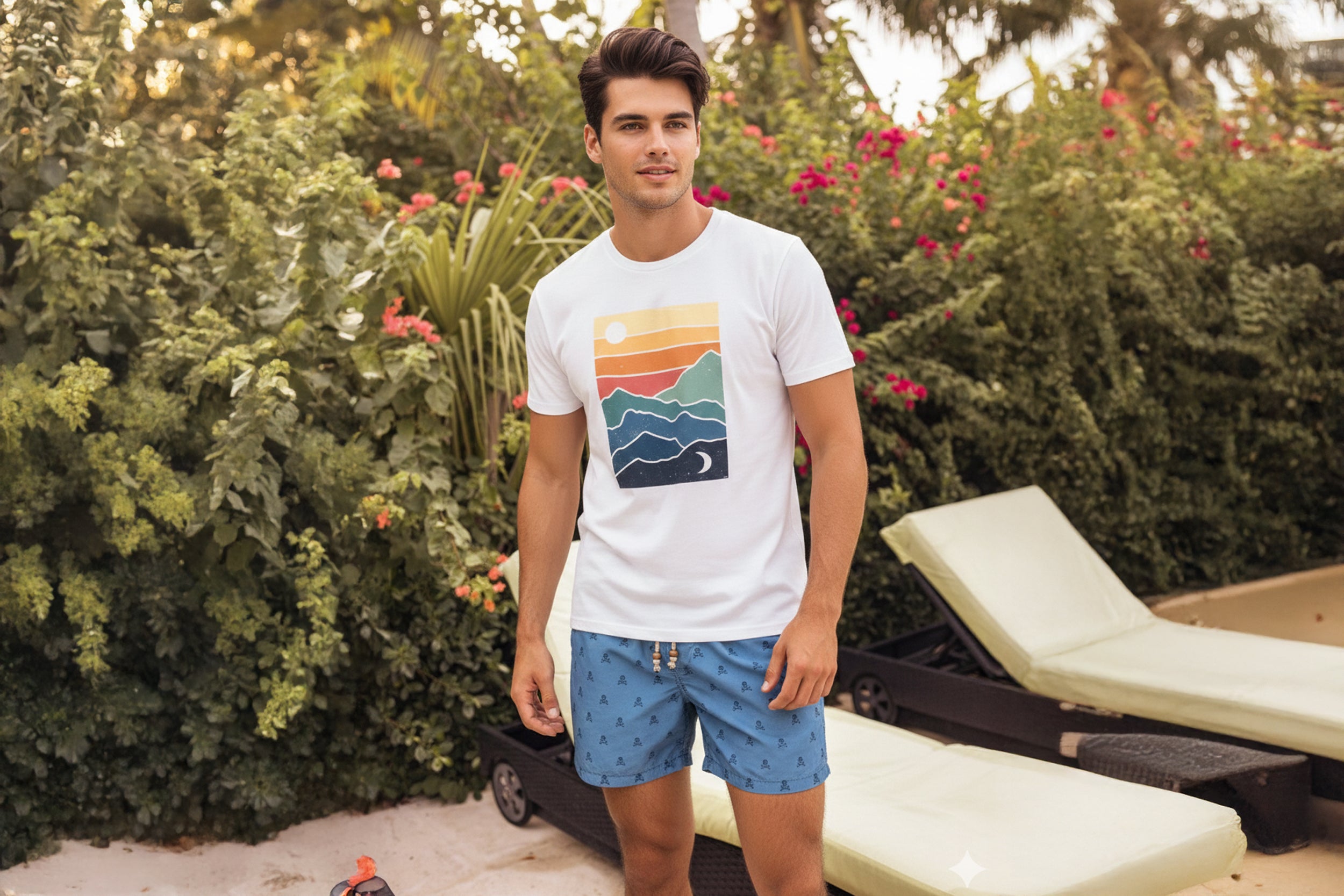 Modelo con una camiseta de Lemon Tee